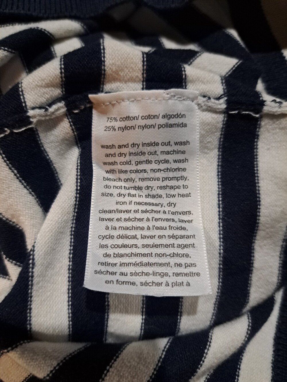 Tommy Hilfiger Black & White Striped Turtleneck T - Shirt - Picture 10 of 11